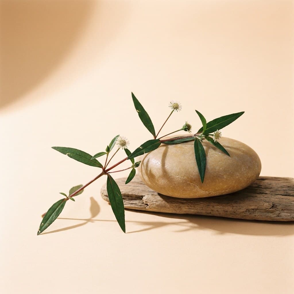 Bhringraj (Eclipta prostrata), one of the six botanicals in Tulsivedic herbal scalp oil